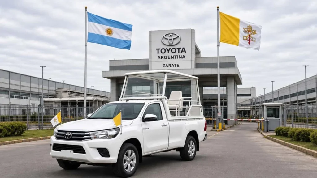 Toyota Hilux vira Papamóvel especial para visita do Papa Leão XIV à Argentina